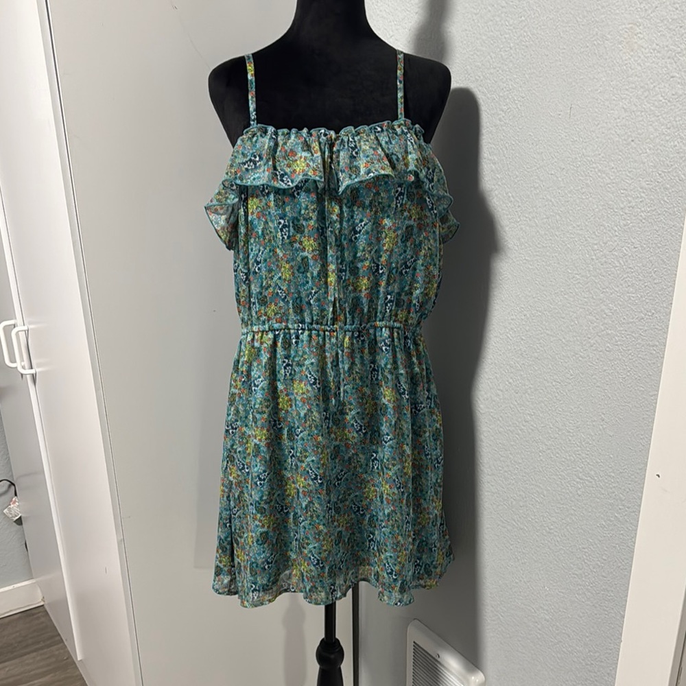 Mossimo Supply Co. Blue Floral Dress